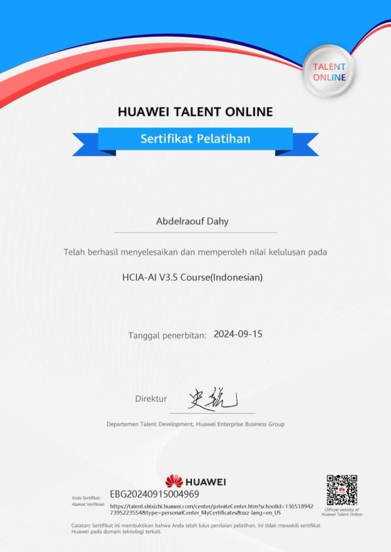 Huawei AI Certificate
